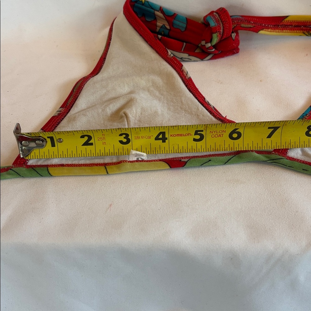 VINTAGE 1980’s BRAZILIAN THONG BIKINI SET - MULTICOLOR G/L - Picture 10 of 11